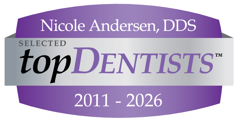 Doctor Nicole Anderson DDS selected Top Dentists from 2011 through 2026.